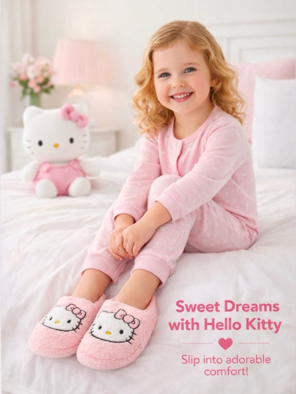 Hello Kitty Kids Scuff Slippers